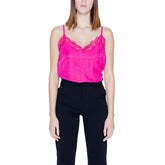Vila Clothes Pink Viscose Tank Top -   -  Vila Clothes.